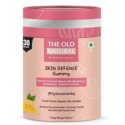 The Old Natural Skin Defence Fruit Pectin Based Phytonutrients Gummies - Tangy Mango 30's - Hair & Skin