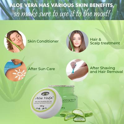 Aloe Veda Aloe Vera Nourishing Skin Gel 125 gm - Lotions & Creams