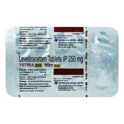 VETIRA 250 Tablet 10's - Epilepsy/Convulsion-Ant