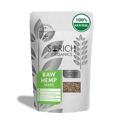 Sorich Organics Raw Hemp Seeds 200 gm - Nutritional Bars