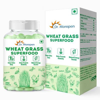 Dr. Morepen Wheat Grass Superfood 60's - Nutritional Bars