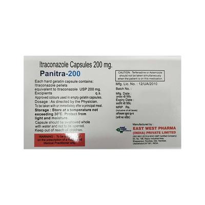 PANITRA 200 Capsule 10's - Fungal Infections-Anf