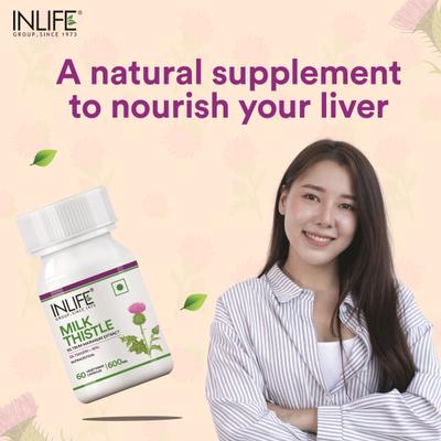 INLIFE Milk Thistle 600 mg Vegetarian Capsule 60's - Vital Health