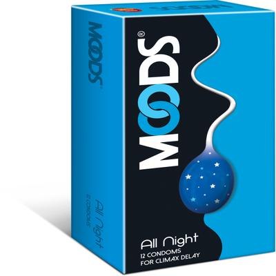 Moods Condoms All Night for Climax Delay 12's - Plain/Flavoured Condoms