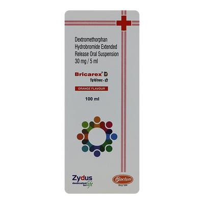 Bricarex D Orange Flavour Suspension 100ml - Cough And Cold-Cou