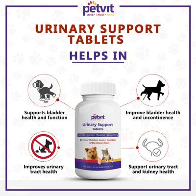 Petvit Urinary Support Chewable Tablets 60's - Petfood