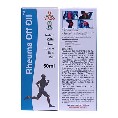 Virgo Rheuma Off Oil 50 ml - Pain Relief (Ayush)