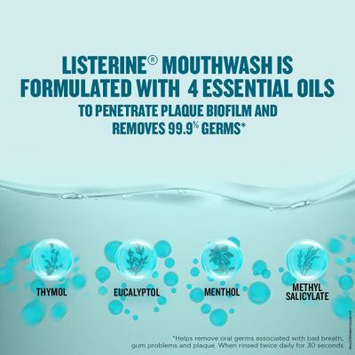 Listerine Coolmint Mouth Wash - Mild Taste 500 ml - Mouthwash