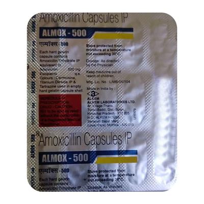 Almox 500mg Capsule 15'S - Bacterial Infections-Pen