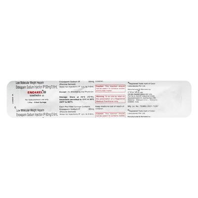 ENCOXEL 60 Prefilled Syringe(Pfs) 1's - Blood Clot-Ant