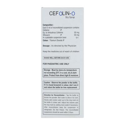 CEFOLIN O Dry Syrup 30ml - Bacterial Infections-Cep
