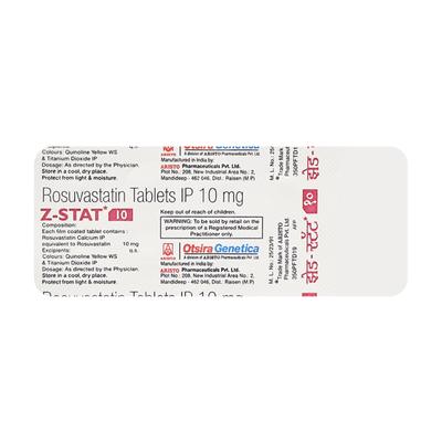 Z Stat 10mg Tablet 10'S - High Cholesterol-Dys