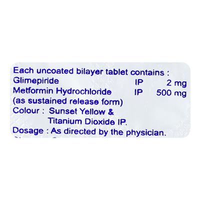GLYMIFINE M 2 Tablet 10's - Diabetes-Ant
