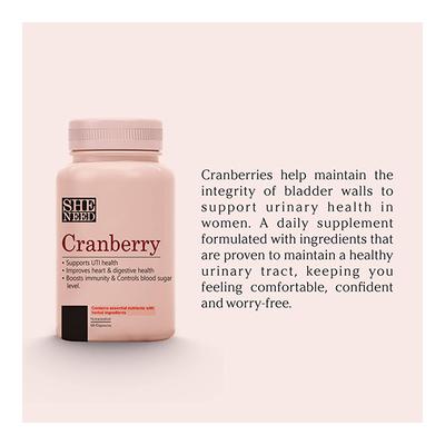 She Need Crave For Cranberry Capsule 60's - Calcium And Minerals