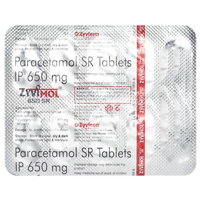 ZYVIMOL 650 SR Tablet 10's - Fever-Ana