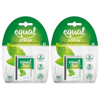Equal Stevia Sweetener Tablet (Pack of 2 x 100's) 1's - Sugar Substitute