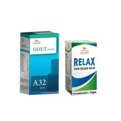 Allen Anti Gout Combo Pack (A32 + Relax Pain Killer Balm) - Speciality Medicine