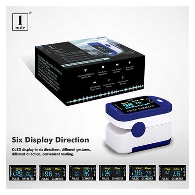 1Mile Pulse Oximeter - Blue - Thermometer & Oximeter