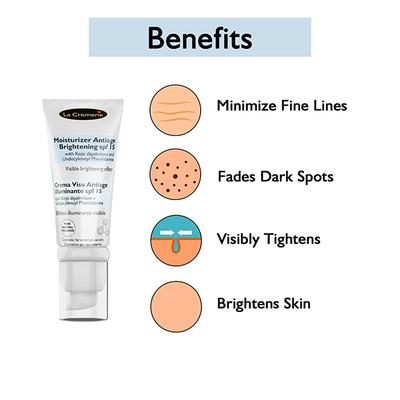 La Cremerie Moisturiser Antiage Brightening Face Cream SPF 15 50 ml - Face Moisturizers