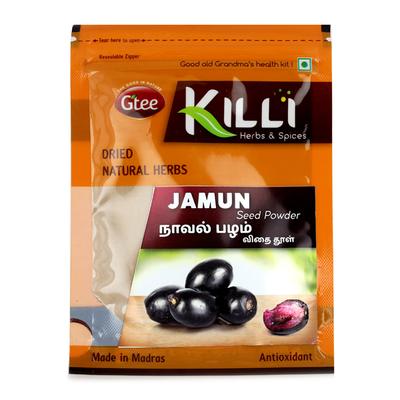 Gtee Killi Jamun Seed Powder 50 gm - Herbal Dietary Supplement