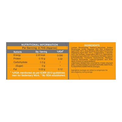 PureFoods Quick-C Effervescent Tablet - Orange Flavour (Pack of 2 x 20's) - General Health