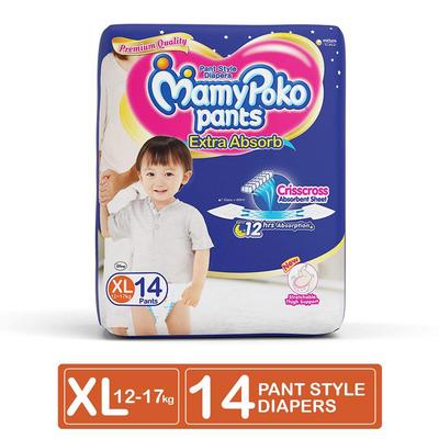 MamyPoko Baby Diaper Pants XL (Pack of 14)