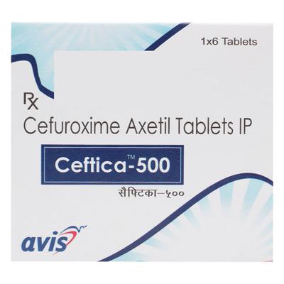 CEFTICA 500mg Tablet 6's - Bacterial Infections-Cep