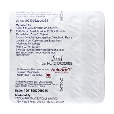 NUTRIDAC Tablet 15's - Supplements-Vam