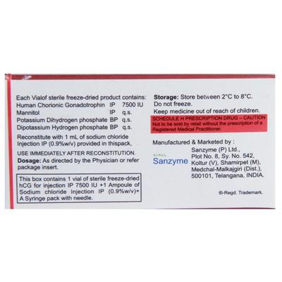 Pubergen JO 7500IU Injection 1's - Hormonal Therapy-Tro