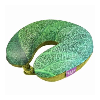 VIAGGI Memory Foam Neck Pillow - Leaf Green - Pads And Pillows