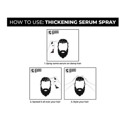 Beardo Thickening Serum Spray For Fuller Denser looking Hair 50ml - Hair Sprays & Mists