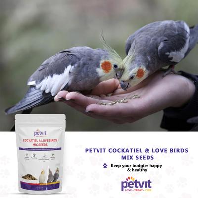 Petvit Bird Food for Cockatiel & Lovebirds Mixed Seed 1000 gm - Petfood