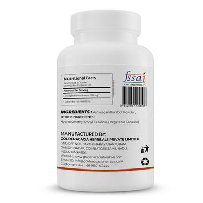 Goldenacacia Herrbals Ashwagandha 500 mg Capsule 240's - Ashwagandha