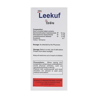 LEEKUF NEO Tablet 10's - Cough And Cold-Cou