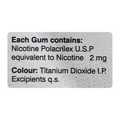 NICOSIP SUGAR FREE MINT FLAVOUR 2mg Gum 10's - Smoking cessation