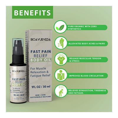 Bioayurveda Fast Pain Relief Body Oil 30 ml - Massage Oils