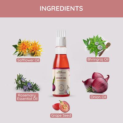 Satthwa Onion Hair Oil - Redensyl 100 ml - Hair Oils