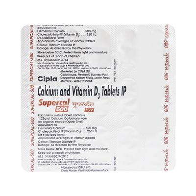 Supercal Tablet 15'S - Supplements-Cal