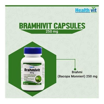HealthVit Brahmivit Brahmi Powder 250 mg Capsule 60's - Speciality Medicines