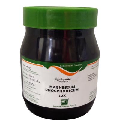 Bio-India's Biochemic Tablet - Magnesium Phosphoricum 12X 450 gm - Bio-Chemic