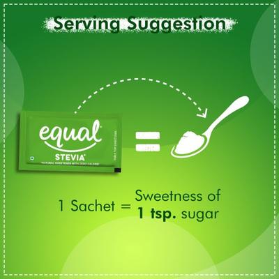 Equal Stevia Sweetener Sachet (Pack of 5 x 100's) 1's - Sugar Substitute