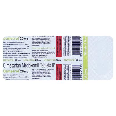OLMETROL 20mg Tablet 10's - Hypertension-Ang
