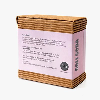 Goli Soda All Natural Probiotic Cloth Pad Soap Bar (Pack of 2 x 90 gm) - Soaps
