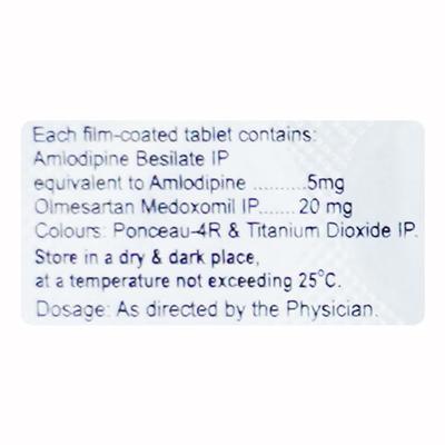 Olmat AM 20mg Tablet 10'S - Hypertension-Ang