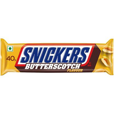 Snickers Butterscotch Chocolate Bar 40 gm - Nutritional Bars