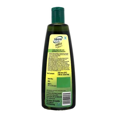 Nihar Naturals Amla Hair Oil - Almonds 190 ml - Hair Oils