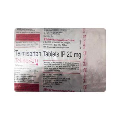 TELINOR 20 Tablet 15's - Hypertension-Ang