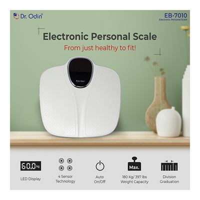 Dr. Odin Electronic Personal Weighing Scale - White (EB-7010) - Weighing Scale