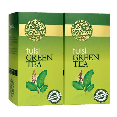 LaPlant Green Tea Bags - Tulsi (Pack of 2 x 25's) - Teas