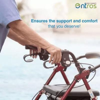 Entros Light Weight Folding Rollator with Wheels (SC5001) 1's - Walker & Walking Stick